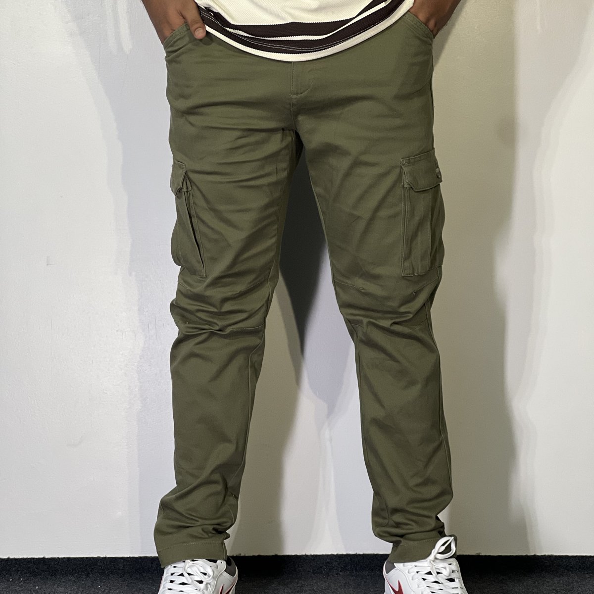 6 Pocket Tactical Cargo Pants – Olive Green