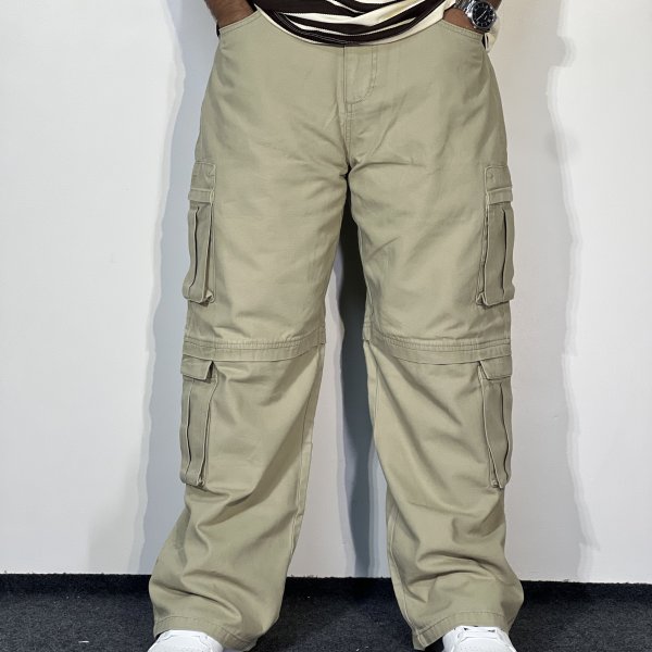 Baggy Fit 8-Pocket Cargo – Light Olive