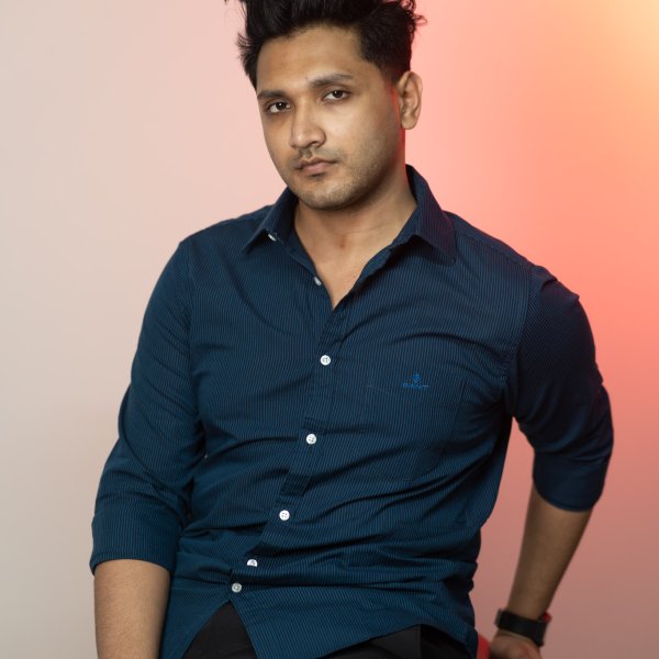 GANT Signature Dark Blue and Sky Blue Micro Stripe Shirt