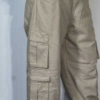 Baggy Fit 8 Pocket Cargo – Khaki Beige