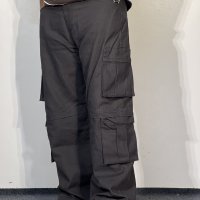 Baggy Fit 8 Pocket Cargo – Matte Black