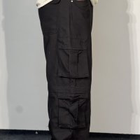 Baggy Fit 8 Pocket Cargo – Matte Black