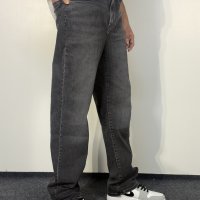 Faded Black Straight Fit Denim Jeans