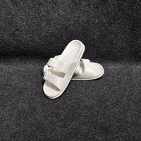 Slippers Solid White Double Strap