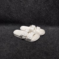 Slippers Solid White Double Strap