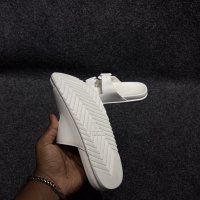 Slippers Solid White Double Strap