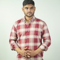 Tommy Hilfiger Classic Maroon Check Shirt